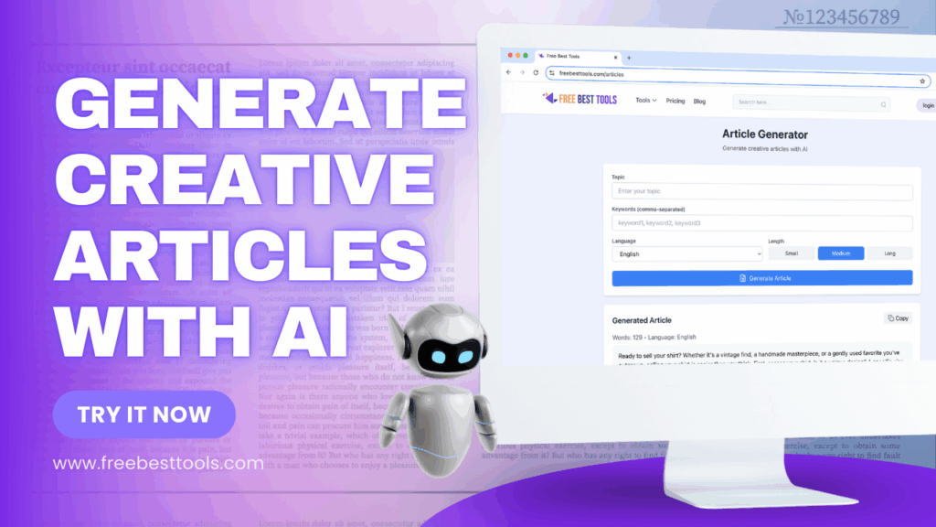How to Generate Creative Articles with AI — A Game-Changer for Writers